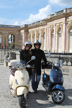 Paris to Versailles by Vespa scooter